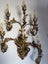 European Gilt Metal Floral 6 Lights Wall Sconce Carousel 6