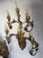 European Gilt Metal Floral 6 Lights Wall Sconce Carousel 15