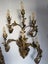 European Gilt Metal Floral 6 Lights Wall Sconce Carousel 17