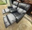 Matching Rocking Black Leather LazBoy Recliner Chairs (2 chairs) Carousel 10