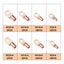 140pcs Copper Wire Lugs with Heat Shrink Set Carousel 2