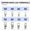 140Pcs Copper Wire Lugs with Heat Shrink Set Carousel 2