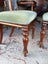 Set of 4 Victorian Era Solid Walnut Dining Chairs Carousel 13