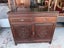 Vintage Solid Chinese Rosewood Altar Style Sideboard or Cabinet Carousel 16