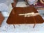 A Quality Marquetry Inlay Swivel Top Solid Walnut Games Table Carousel 14