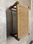 Natural Wooven Rope Cord Bench Footstool Oak Frame Carousel 4