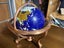Decorative World Globe on a Claw Foot Tripod Stand Carousel 2
