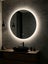 700mm Round LED Bathroom Mirror | White Frame | 3 Colour Lights | Demister Carousel 1
