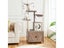 Cat Tree Tower Cat Scratcher Furniture with Car Litter Box Cabinet 60cm x 150cm Carousel 2