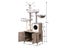 Cat Tree Tower Cat Scratcher Furniture with Car Litter Box Cabinet 60cm x 150cm Carousel 9
