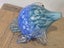 Large Vintage Blue Art Glass Fish Carousel 4