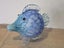 Large Vintage Blue Art Glass Fish Carousel 9