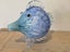 Large Vintage Blue Art Glass Fish Carousel 15