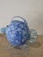 Large Vintage Blue Art Glass Fish Carousel 17