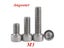 50pcs Thread M3 DIN912 Hexagon Socket Hex Head Cap Screw Screws Carousel 2