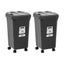 2x Boxsweden Skeep Indoor Oudoor Wheeled Wheelie Rubbish Bin 32L... Carousel 1