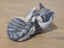 Vintage Royal Copenhagen Porcelain Kitten / Cat Playing with Tail Figurine # 727 Carousel 3