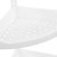 Boxsweden 3-Tier 70cm Corner Storage Shelf Home Room Organiser Rack Stand White Carousel 5