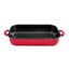 Urban Style 6L Enamel Baking Dish Rectangle Roasting Tray Oven Bakeware Red Carousel 1