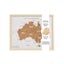 Travel Board 27x22cm Desk Australia Map Adventure Trip Framed Canvas w Stand Carousel 1