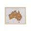 Travel Board 27x22cm Desk Australia Map Adventure Trip Framed Canvas w Stand Carousel 3