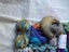 330g Left-over Sock Yarn ~ Hobbii, Venus, Silly Sock, Merino Cotton, Ice + Carousel 5