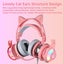 Ear Gaming Headset Wired Headphones with Microphone for PC PS4 PS5 One Pink Carousel 5