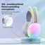 Wired Gaming Headset RGB Stereo 3.5mm Headphones for PC PS4 PS5 Mac White Carousel 4