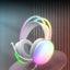Wired Gaming Headset RGB Stereo 3.5mm Headphones for PC PS4 PS5 Mac White Carousel 6