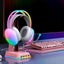 Wired Gaming Headset RGB Stereo 3.5mm Headphones for PC PS4 PS5 Mac White Carousel 7