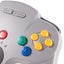 Wireless N64 Controller 2.4 GHz - Switch, PC, Mac, iOS w/ USB - Clear Red Blue Carousel 8
