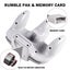 Wireless N64 Controller 2.4 GHz - Switch, PC, Mac, iOS w/ USB - Clear Red Blue Carousel 14