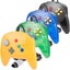 N64 Controller 2-Pack - Mini GamePad Controllers 1.8m Cable - Blue Yellow Carousel 2