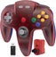 Wireless N64 Controller 2.4 GHz - Switch, PC, Mac, iOS w/ USB - Clear Red Blue Carousel 1