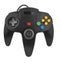 USB N64-Style Controller (PC / Retro Emulation) BLACK - NEW Carousel 1