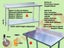 Bench 0.6x0.6m Curved Edge Operating Table S/S rubbish bin workbench Depth=60cm Carousel 7
