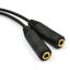 Audio AUX Cable Stereo Extension Headphone Splitter Cord Male to 2 Female 3.5mm Carousel 5