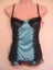MEDIUM satin Baby-doll bustier style COBALT BLUE Carousel 1