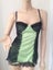 LARGE Bustier Style Baby-doll ribbon & lace LIME Carousel 1