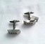 Mens Rectangular Stainless Steel Cufflinks Carousel 3