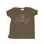 Freezy Diamond Design Girl's T-Shirt (Brown) Carousel 1