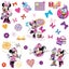 Minnie Mouse Wall Decals Peel and Stick 33 count License Carousel 1