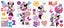 Minnie Mouse Wall Decals Peel and Stick 33 count License Carousel 3