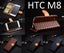 HTC M8 Leather Wallet Case Cover Carousel 1