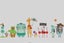 Forest Animals Giraffe Bear Elephant Wall Stickers For Kids Rooms Carousel 1