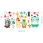 Forest Animals Giraffe Bear Elephant Wall Stickers For Kids Rooms Carousel 3