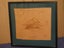 Bill Gomer Original Leather work Picture Mountains & Trees Scene Carousel 5