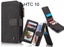 HTC 10 Case Retro leather case multi cards cash pocket & zip Carousel 1