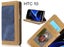 HTC 10 case contrast denim folio wallet case Carousel 1