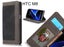 HTC M8 case contrast denim folio wallet case Carousel 1